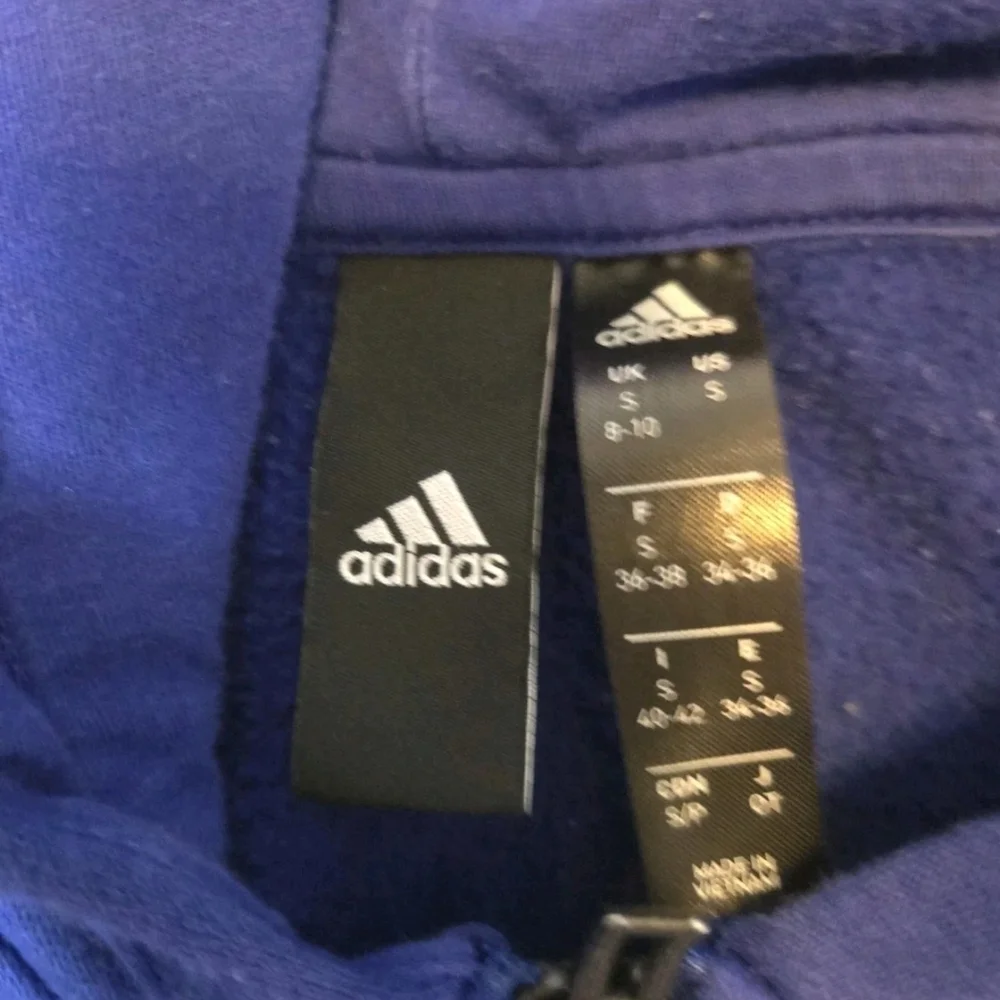 Adidas Originals Full Zip Hooded Track Jacket Blue - Picture 2 of 3